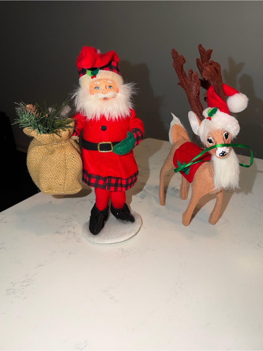 Annalee Christmas Santa and Reindeer
